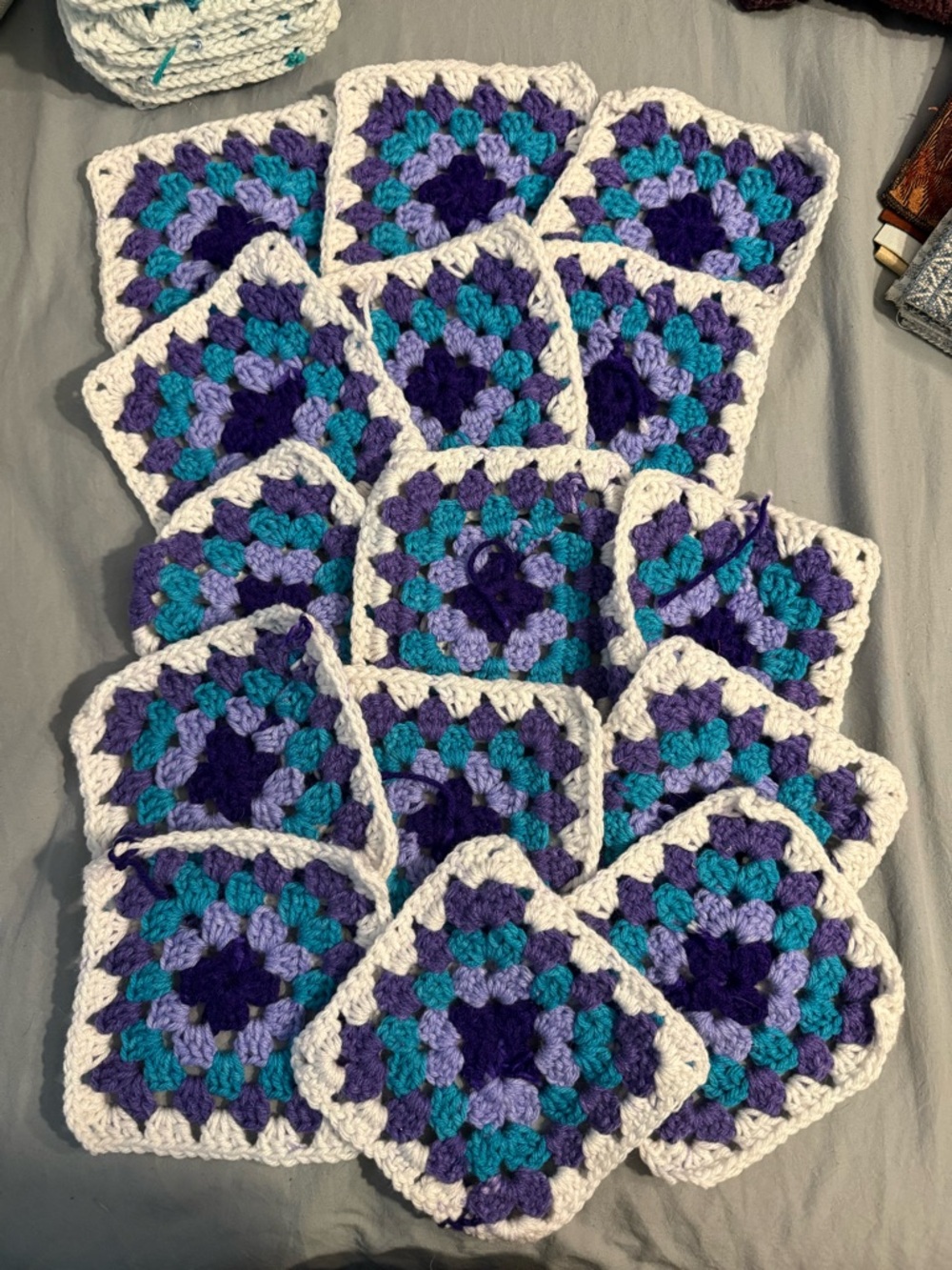 15 Handmade Crochet Granny Squares